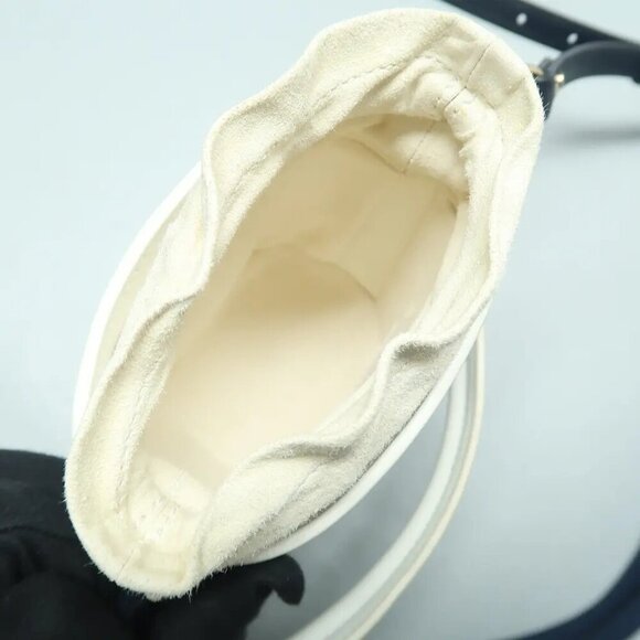 DIOR Dior Vibe Bucket White Leather Satchel 986-122224 - Picture 7 of 10